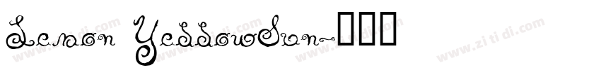 Lemon YellowSun字体转换